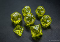 Transparent color RPG role playing game dice set 2