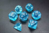 clear blue acrylic DND dice set RPG dice dice supplier Xmotgame 1