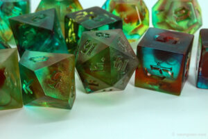 Semi-polished Acrylic Dice Blanks DIY Dice set