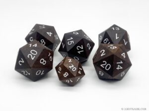 Custom D20 Dice 33mm Oversized Wooden Dice