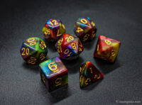 4-color acrylic dice