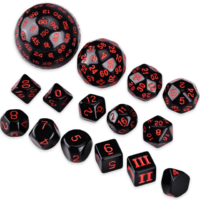 Acrylic Dice Sets D5 D7 D16 D20 D30 D60 D100 dice supplier