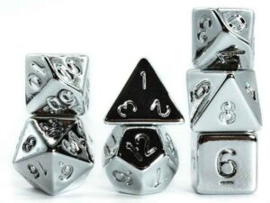 Electroplated Acrylic Dice, Metallic Color Acrylic Dice Set