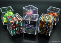 Acrylic transparent dice box chessex dice cube 1