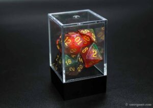 Acrylic transparent dice box chessex dice cube 3