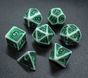 Ancient Dice Set Shabby Style Dice