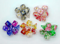 Swirl transparent dice