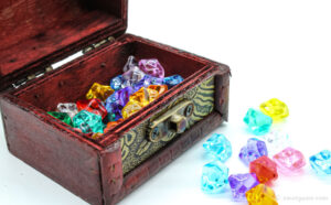 Dice Treasure Chests Retro Style