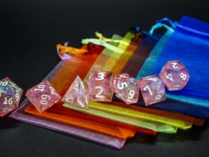 Dice Transparent Bag