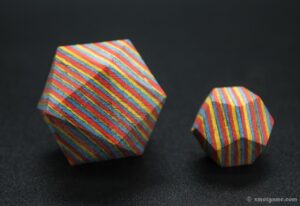 Custom d20 wood dice