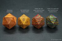 Wooden Polyhedral DND D20 Dice