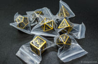 Classic hollow dragon metal dice 1