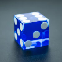 Crystal acrylic top grade D6 sharp edged dice