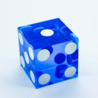 Crystal acrylic top grade D6 sharp edged dice1