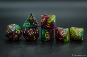 Glitter 3-color acrylic dice