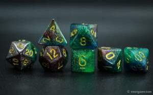 Glitter 3-color acrylic dice