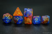 Glitter 3-color acrylic dice