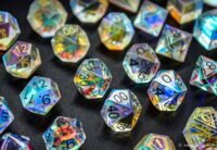 Custom dnd gemstone dice set 108