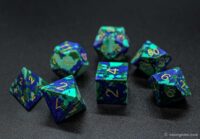 Phoenix lapis lazuli gemstone dice set