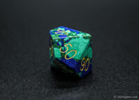 Phoenix lapis lazuli gemstone dice D00-90