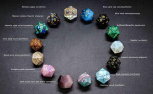 Bulk custom gemstone dice