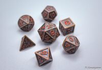 Custom metal dice set for DND RPG and tabletop games 4