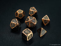 Custom metal dice sets for DND, RPG and tabletop games-116