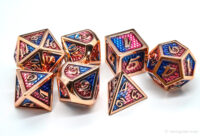 Custom metal dice sets for DND RPG and tabletop games 24