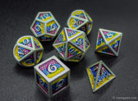 Custom metal dice sets for DND RPG and tabletop games 36