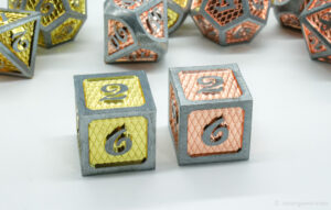 Custom metal dice sets for DND RPG and tabletop games 42