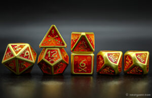 Custom metal dice sets for DND RPG and tabletop games 71