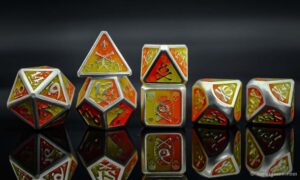 Custom metal dice sets for DND RPG and tabletop games 74