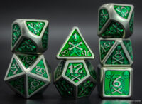 Skull metal dice