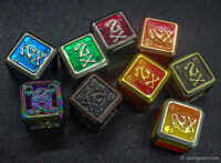 Custom metal dice sets for DND RPG and tabletop games 90