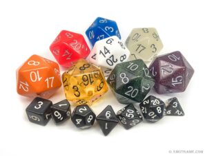 Custom D20 Resin Dice