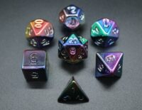 Electroplated acrylic dice