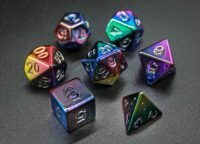 Electroplated Acrylic Dice, Metallic Color Acrylic Dice Set