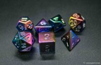 Electroplated acrylic dice