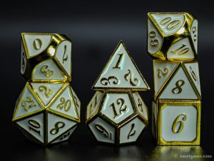 Enameled metal dice for role playing games RPGs dd and tabletop games 1 1