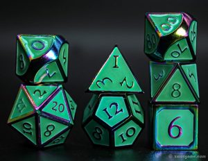 Enameled metal dice for role playing games RPGs dd and tabletop games 7