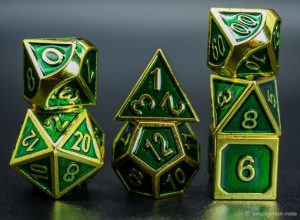 Enameled metal dice for role playing games RPGs dd and tabletop games 9