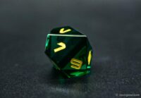 Engraved Gemstone D10 Dice 1