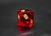 Engraved Gemstone D10 Dice 6