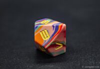 Engraved Gemstone D10 Dice 7