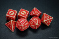 Engraved grain pattern acrylic dice-2