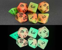 Gemini Glowing Polyhedral Dice 7pcs Set