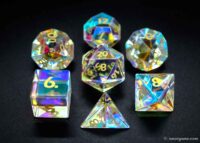 Gemstone Dice Dichroic Rainbow Glassmade by XMOT 5