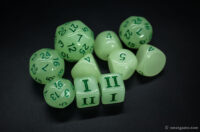 Glow in the dark dice set personalized dice 2