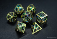 Metal frame + resin core Dice