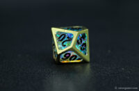 Metal frame + resin core Dice